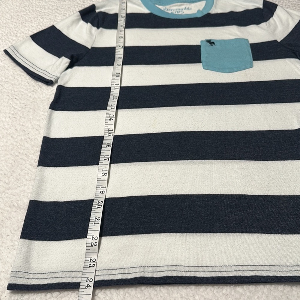 Abercrombie Kids Boys Striped Tee, EUC, Size 13/14 (Abercrombie Kids Sizing) - Picture 6 of 8